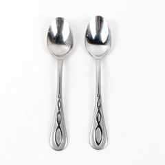 Lot of 2 Cambridge Oval Place Spoons, Accolade Stainless Steel 8"