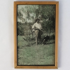 1925 Framed Black And White Hunting Photo Taken Near Bauer's Ranch Llano Texas
