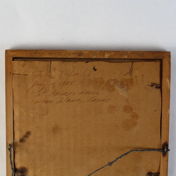 1925 Framed Black And White Hunting Photo Taken Near Bauer's Ranch Llano Texas