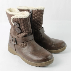 Totes Women’s Jennifer 2 Brown All Weather Boots Size 7M Pull On Zip Closure