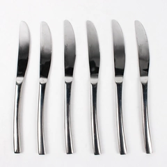 Lot of 6 Cambridge Dinner Knives, CBS114 Stainless Steel 8 7/8"