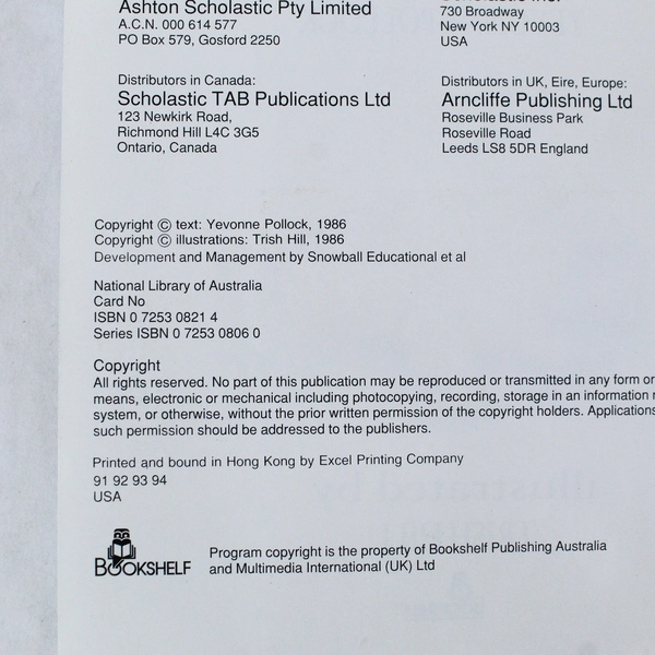 The Old Man's Mitten by Yevonne Pollock 1994 Paperback - Good Condition