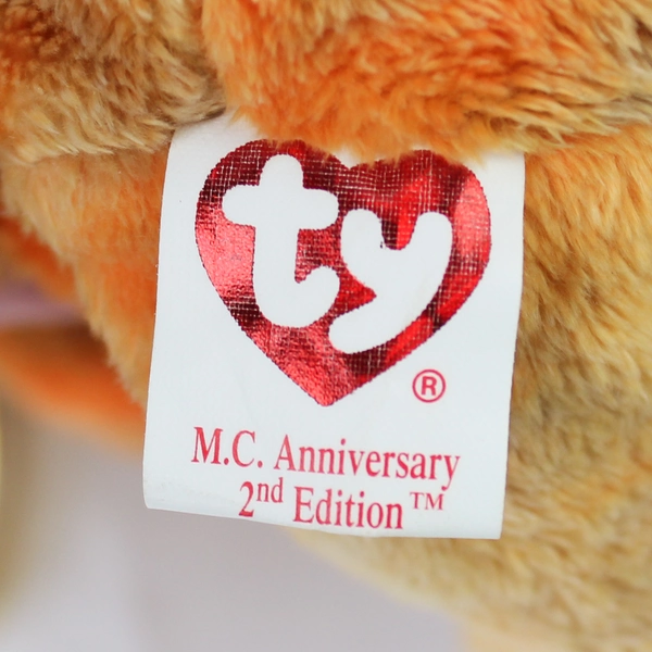 TY beanie babies Master Card Anniversary 2nd Edition 2003 Sandy/Orange
