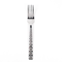 Cambridge Dinner Fork, Circles Stainless Steel 8.25"