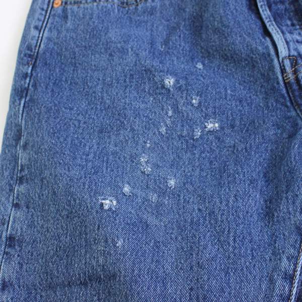 Lot of 4 Medium Wash Blue Denim Jeans for DIY Crafting Upcycling Projects