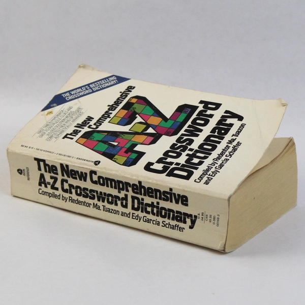 The New Comprehensive A-Z Crossword Dictionary Tuazon Schaffer 1974 PB