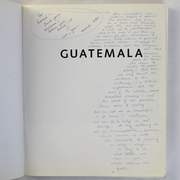 Guatemala: Eternal Spring Eternal Tyranny by Jean-Marie Simon 1987 PB