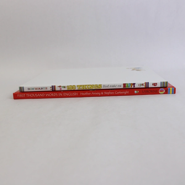 Lot of 2 Kids Books: First 1000 Words In English & 100 Things That Make Me Happy