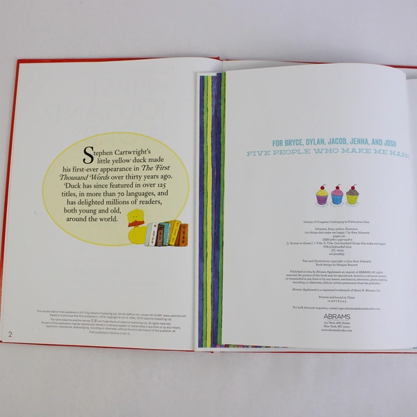 Lot of 2 Kids Books: First 1000 Words In English & 100 Things That Make Me Happy