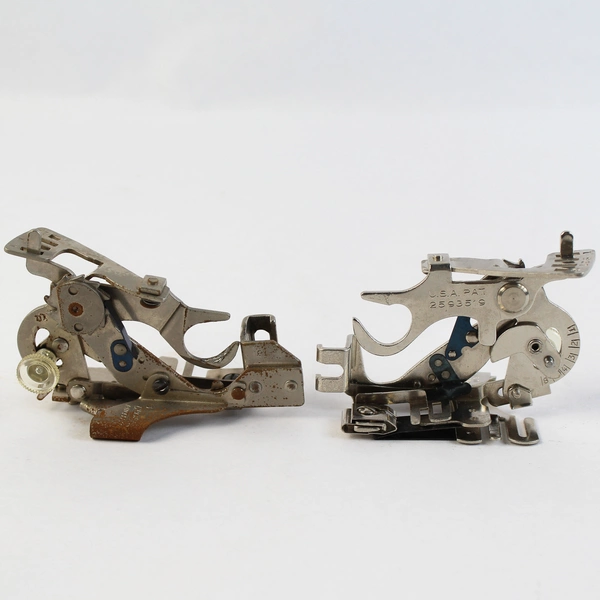 Lot of 5 Griest Metal Sewing Machine Attachments Binder Ruffler Presser Foot