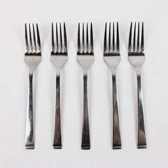 Lot of 5 Farberware Stainless Steel TAHOE Salad Forks 