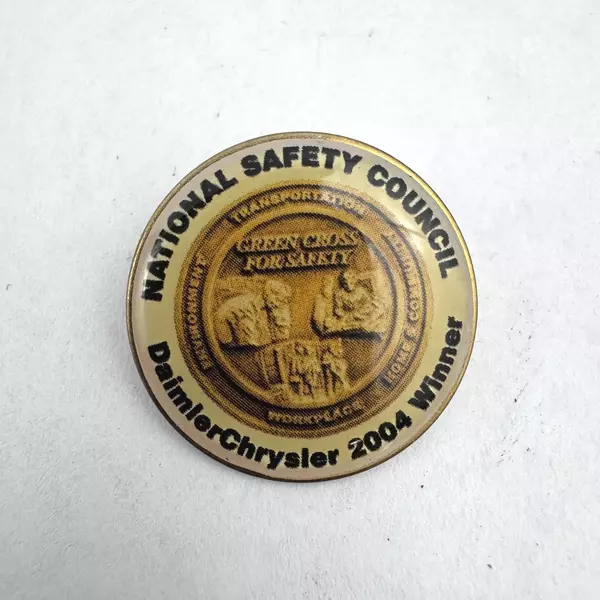 Lot of 2 Daimler Chrysler National Safety Council Award Winner 2004 Pin Backs