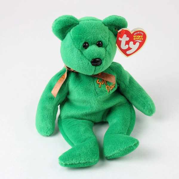 TY Beanie Babies Dad-E 2004 Father's Day With Tag Green