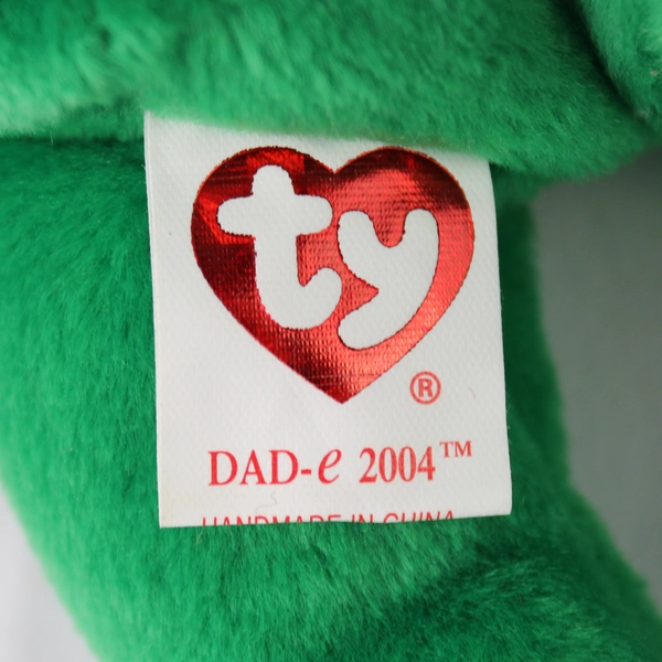 TY Beanie Babies Dad-E 2004 Father's Day With Tag Green
