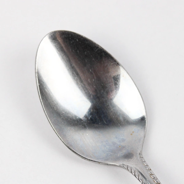 Lot of 5 Farberware Stainless Steel Peacock Soup Spoons Vintage Set