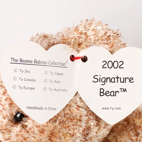 TY Beanie Babies 2002 Signature Bear 2002 With Tag Brown