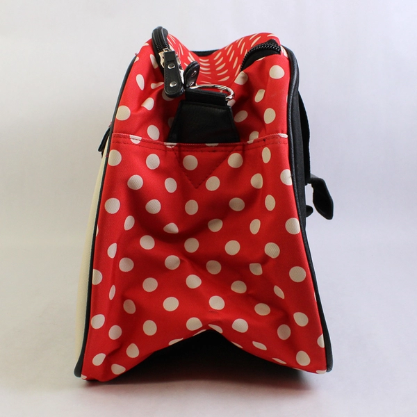 Loungefly Disney Minnie Mouse Crossbody Bag Purse Red With Polka Dots NWT