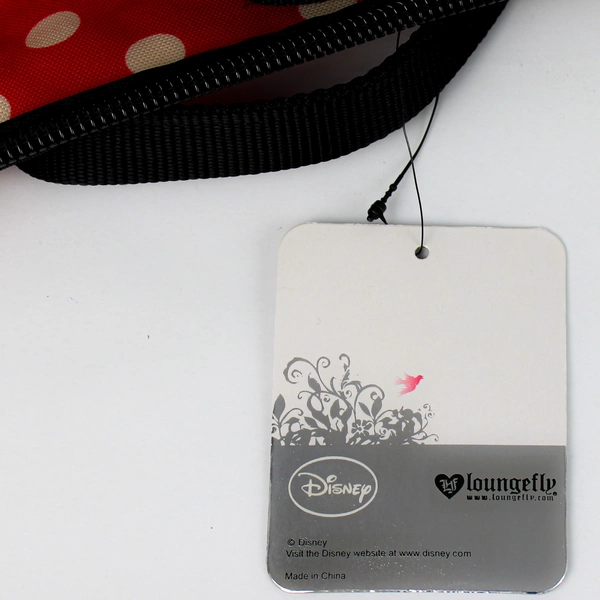 Loungefly Disney Minnie Mouse Crossbody Bag Purse Red With Polka Dots NWT