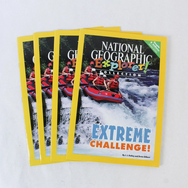 Lot of 4 National Geographic Explorer Extreme Challenge Books 2011 Edition