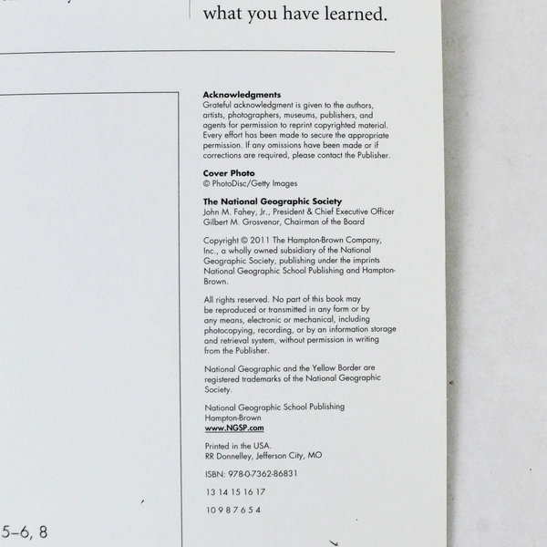 Lot of 4 National Geographic Explorer Extreme Challenge Books 2011 Edition