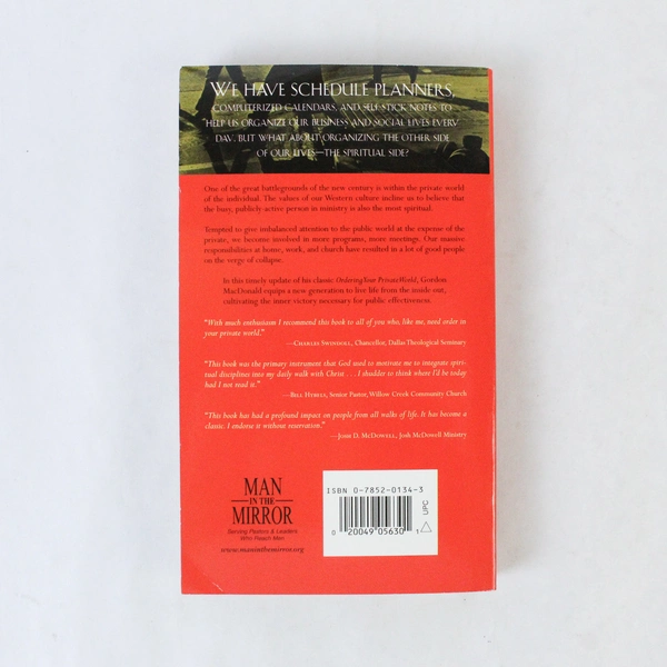 Ordering Your Private World by Gordon MacDonald 2003 Paperback - Good Condition