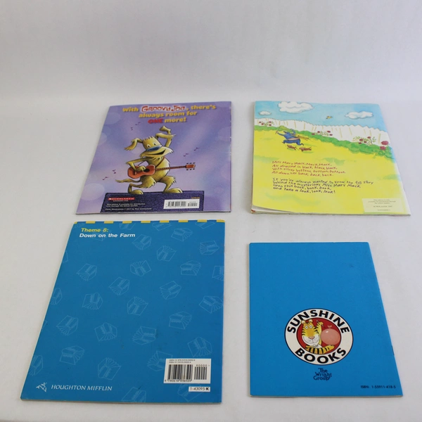 Lot of 4 Kids Animal Books: Tiger, Mouse, Elephant & Dog Paperback Set