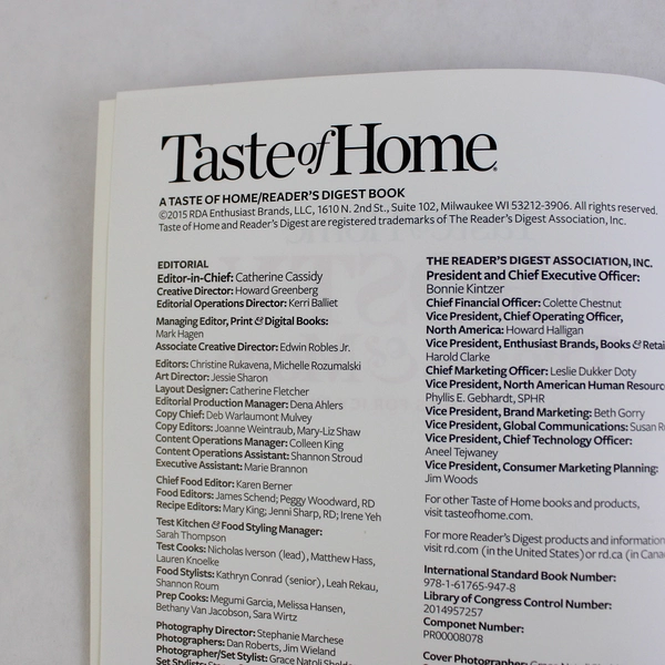 Taste of Home Frosty Treats & More 201 Cool Ideas 2015 Paperback