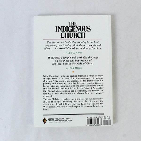 The Indigenous Church Melvin L. Hodges 2002 PB Gospel Publishing House