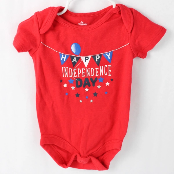 Way To Celebrate Baby Patriotic Graphic Print One Piece Bodysuit Red Size 3-6M