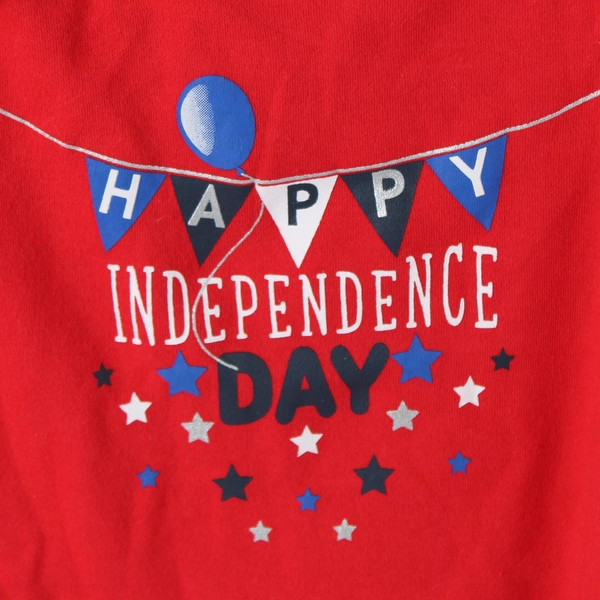 Way To Celebrate Baby Patriotic Graphic Print One Piece Bodysuit Red Size 3-6M