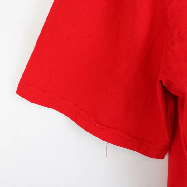 Ceasikery Women's Short Sleeve Shirt Large Red Stretch V-Neck Tunic NWT