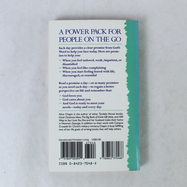 365 Bible Promises for Busy People by Alice Chapin 1992 Paperback Book