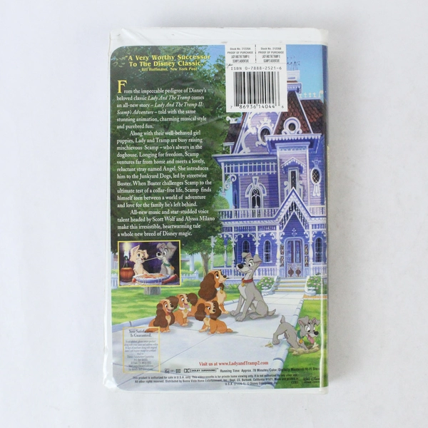 Lady and the Tramp II: Scamp's Adventure VHS 2001 - Pre-Owned, As Is