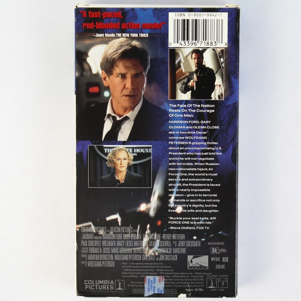 Air Force One VHS Tape Harrison Ford 1997 Columbia Tristar Home Video