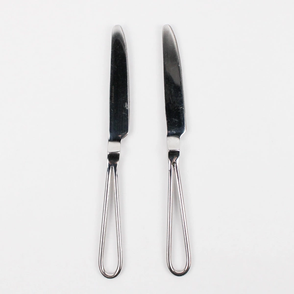 2 Piece Cambridge Silver Trapeze French Solid Butter Knife Stainless Steel