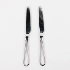 2 Piece Cambridge Silver Trapeze French Solid Butter Knife Stainless Steel