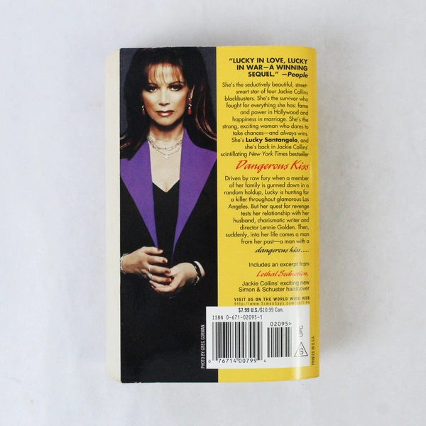 Jackie Collins Dangerous Kiss 2000 Pocket Books Paperback Novel - Good Condition