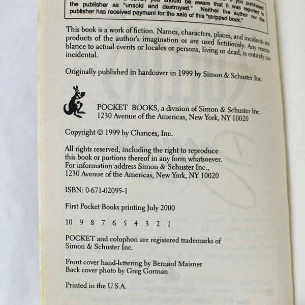 Jackie Collins Dangerous Kiss 2000 Pocket Books Paperback Novel - Good Condition