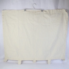 Room Essentials Ivory Cotton Rod Pocket Half-Curtain Single Panel 42" x 32"