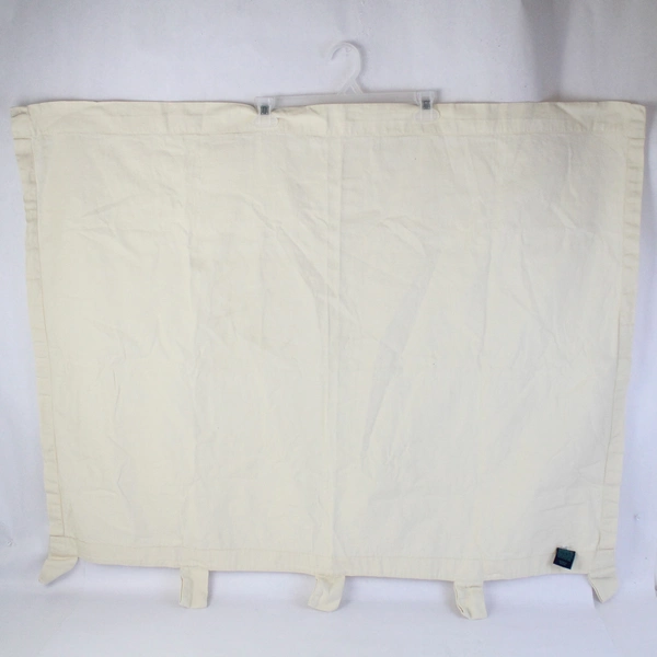 Room Essentials Ivory Cotton Rod Pocket Half-Curtain Single Panel 42" x 32"