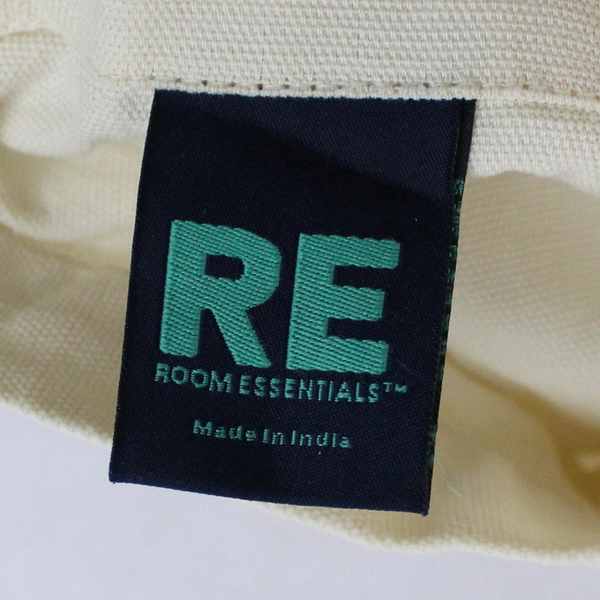 Room Essentials Ivory Cotton Rod Pocket Half-Curtain Single Panel 42" x 32"