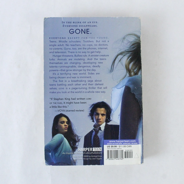 Gone by Michael Grant 2008 HarperCollins Paperback Young Adult Novel
