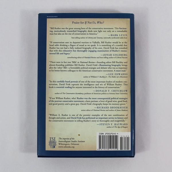 If Not Us Who? by David B. Frisk 2012 Hardcover w/Dust Jacket - Stain