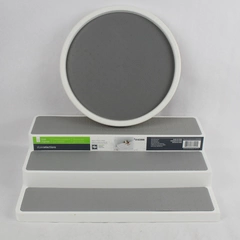 Set of Style Selections 3 Tier Shelf Organizer and Mini Lazy Susan