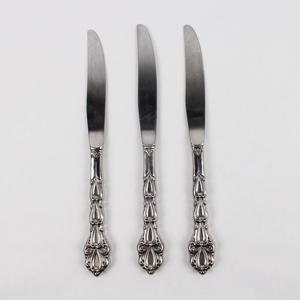 Lot of 3 Oneida Community Stainless Steel Chandelier Hollow Knives