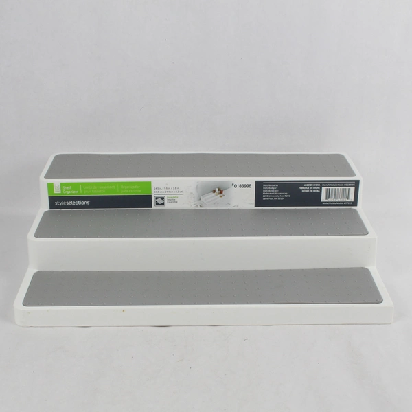 Set of Style Selections 3 Tier Shelf Organizer and Mini Lazy Susan