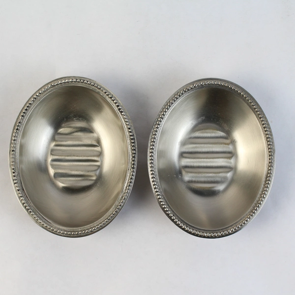 Set of 3 Metal/Pewter 1 Toothbrush Holder 2 Soap Dish Target