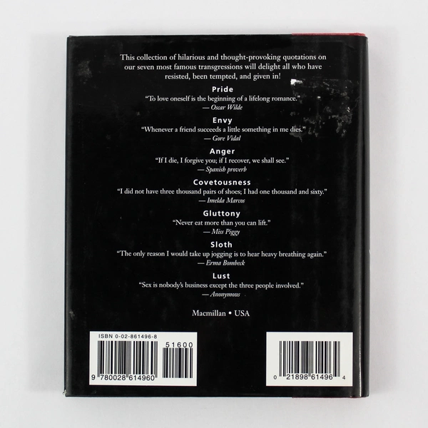 Seven Deadly Sins Hardcover Book by Steven Schwartz & James Finn Garner 1997