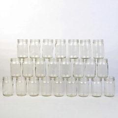 Vintage Box Of 25 WW II Huberd's Shoe Grease Jars With Lids in Original Box