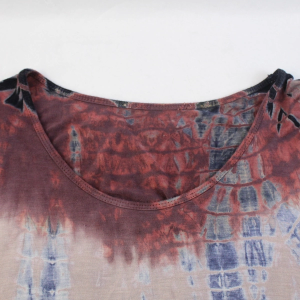 Unbranded Brown Blue and Taupe Tie Dye Shirt Women's Size Large